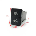 Car LED Light Double Key Seat Heated Button Heating Switch with Connecting Wire for T alternate view