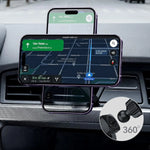Universal Car Air Vent Clip 17mm Ball Head | Adjustable Metal Hook for Phone Holder additional angle