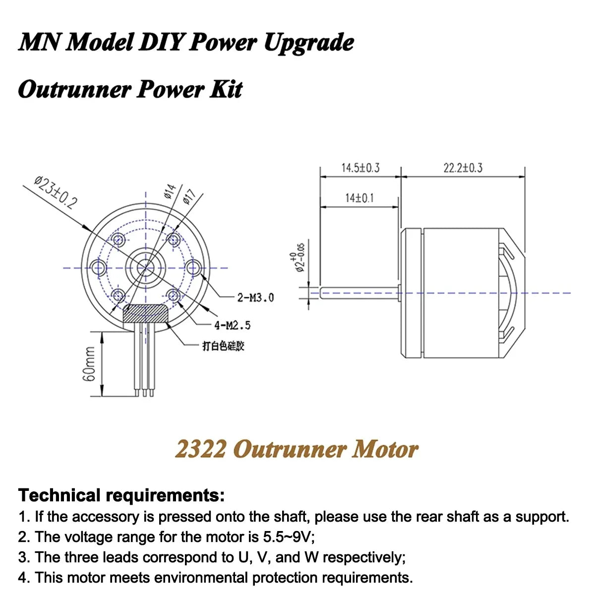 2322 2600KV 2830 2400KV Brushless Motor AM32 45A for 1/12 RC Crawler Car Off Road Car MN82 MN168 MN78 MN86 MN128 Power Kit