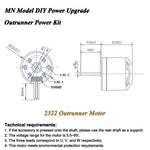 2322 2600KV 2830 2400KV Brushless Motor AM32 45A for 1/12 RC Crawler Car Off Road Car MN82 MN168 MN78 MN86 MN128 Power Kit