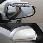 2pcs Car Rearview Mirror Rain Eyebrow Carbon Fiber Sun Visor Shade Cover Universal Auto Rear View Mirror Rainy Shield Guard