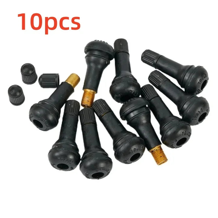 TR413 Tire Air Nozzle Valve Stem Set | 10 or 25 Pack Rubber Snap-in Car Accessories detail view