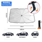 Car Sunshade Windshield Umbrella Front Sun Shade Parasol Foldable Summer Protection C lifestyle view