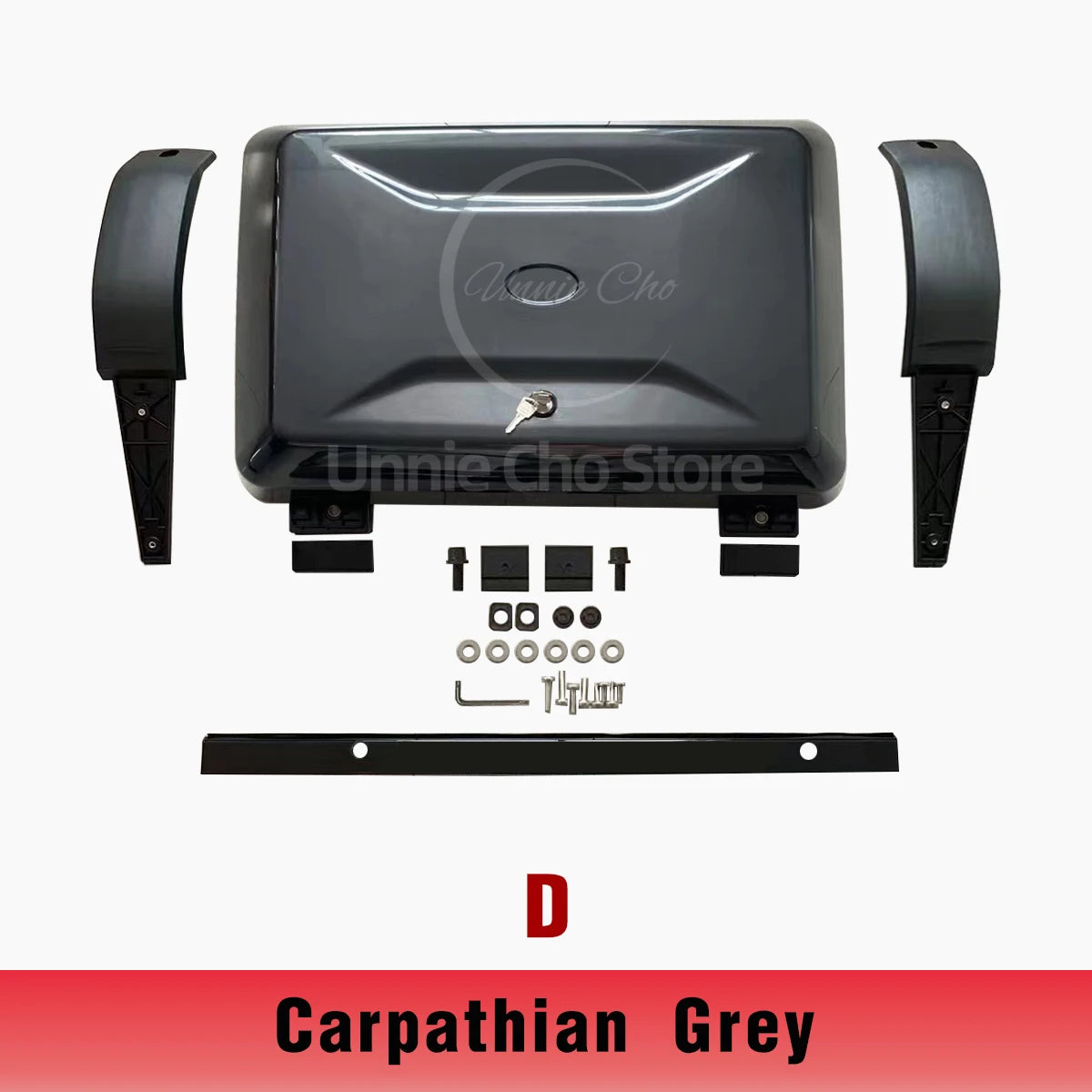 Side Toolbox Storage Box for Land Rover Defender 110 | Roof Mounted Gear Carrier with lifestyle view
