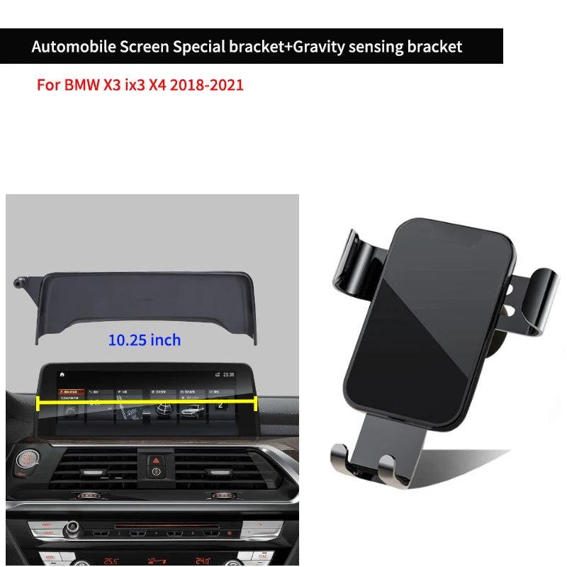 Car Phone Holder Screen Mount Dedicated Base In Car Mobile Support For BMW X3 ix3 X4 G01 G02 Portable Navigation Phone Holder