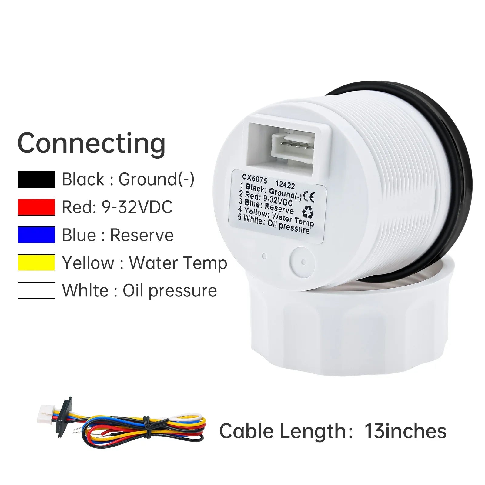 3 In 1 Digital Gauge Water Temperature Bar Oil Pressure Gauge With Alarm Voltmeter | lifestyle view