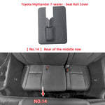 Car Rear Seat Rail Cover Replacement For Toyota Highlander XU40 XU50 2015-2021 2nd Ro alternate view