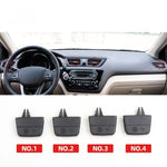 4PCS Front AC Vent Slider Repair Kit Car Air Conditioning Vent Outlet Grilles Clip Paddles 2011-2015 For KIA K2