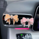 Car Perfume Clip Bow Air Outlet Decorations Car Air Conditioner Air Vent Interior Dec alternate view