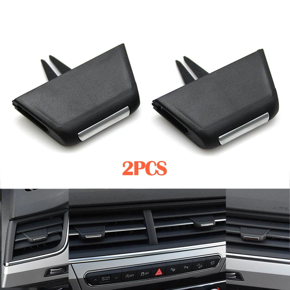 Front Left Right Middle Air Conditioner Outlet AC Vent Grille Slider Clip Adjust Knob For Audi Q7 2016 2017 2018 2019