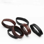 5pcs/lot 10mm 12mm 14mm 16mm 18mm 20mm 22mm Cowhide Leather Watch Keeper Ring Holder L close-up view