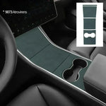 For Tesla Model 3 2017-2020 Car Central Console Gear Shifter Panel Modifed Decorative Cover Pad Sheath Shell Sticker