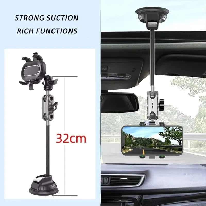 Car Phone Mount Video Recording | Universal Magic Arm Suction Holder for Windshield V alternate view