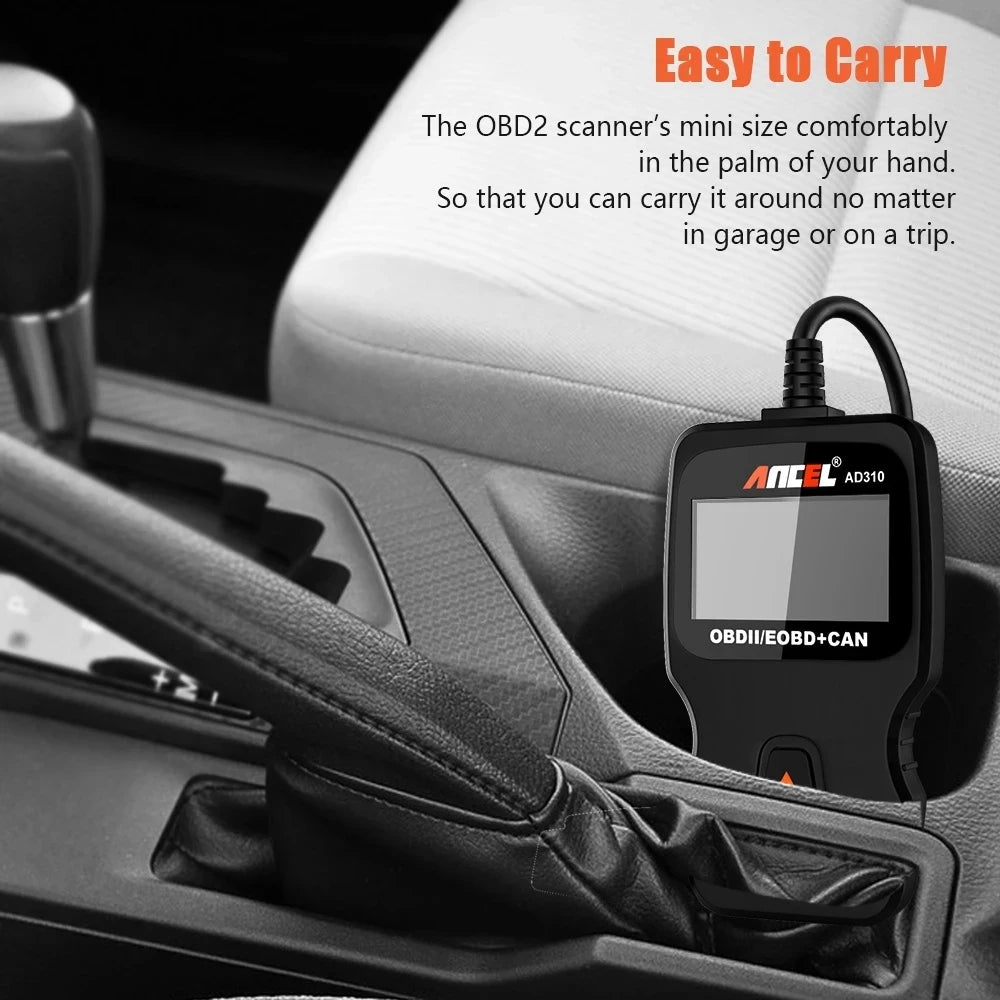 ANCEL AD310 Car Full OBD2 Diagnostic Tools OBD II Automotive Professional Auto Code Reader Scanner Check Engine Light DTC Lookup