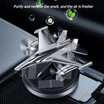 Solar Car Air Freshener | Rotating Airplane Aromatherapy Diffuser additional angle
