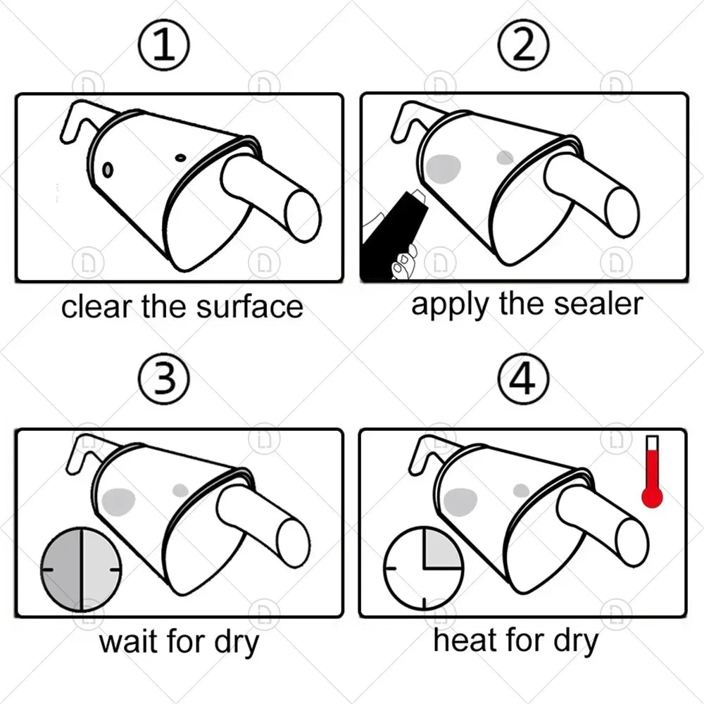High Temperature Sealant | Car Exhaust Pipe Repair Kit lifestyle view