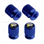 For Volvo R Design Emblem Aluminum Tire Valve Caps | 4-Pack Dust Covers alternate view
