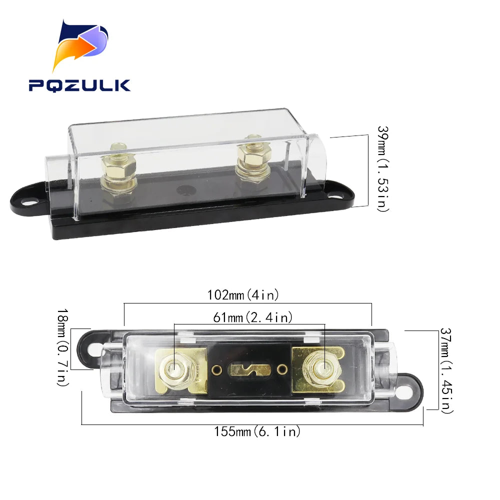 ANL Fuse Holder Bolt-on Fuse Automotive Fuse Holders Fusible Link with fuse 40A 60A additional angle