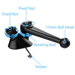 IBudim 17mm Ball Head Base for Car Phone Holder Car Air Vent Mobile Phone Stand GPS Support Car Air Outlet Clip Accessories