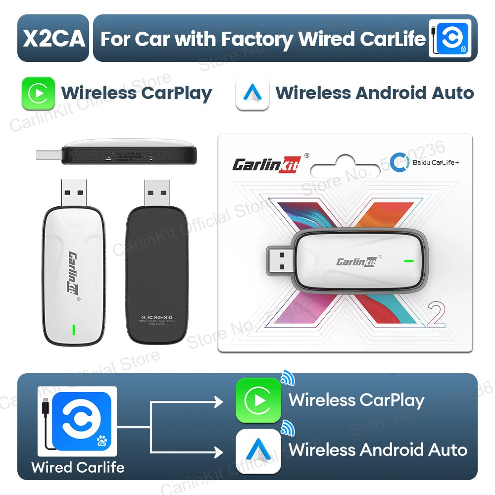 CarlinKit Baidu CarLife to Wireless CarPlay Android Auto Wireless Auto Connect Origin alternate view
