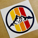 Trio Color Retro Racing Stripes Rainbow Vinyl Decals Fits 4RUNNER Tacoma Tundra Off Road Mountain Life Car Motorcycle Stickers