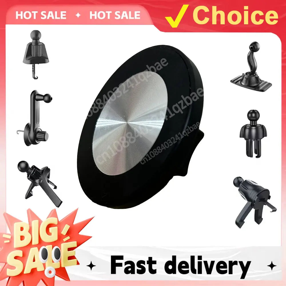 MagSafe Magnetic Car Phone Holder for 17mm Ball Head Base