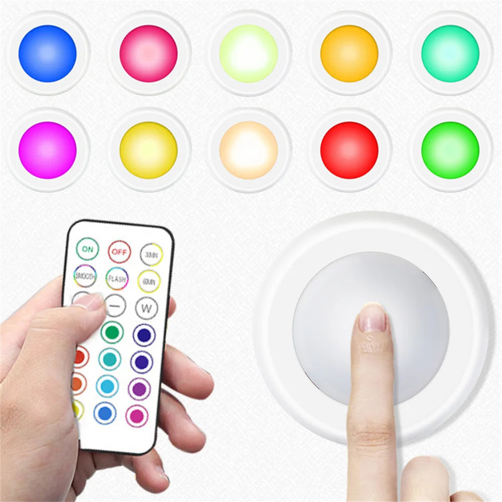 RGB LED Under Cabinet Lights Wireless Battery Remote Control alternate view