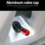 Aluminum Alloy Car Tire Valve Caps | 4-Pack Waterproof Dustproof Stem Covers for Auto Mo detail view