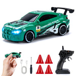 1/64 Drift RC Car with LED Lights 2.4G Remote Control additional angle