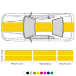 Car Stickers 6pcs Kit | Full Body Vinyl Decals Racing Stripe Design for Roof Hood Door close-up view
