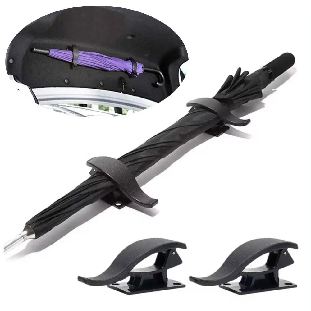 2PCS Car Seat Back Hook Multi-purpose Trunk Umbrella Holder Car Umbrella Fixing Bracket detail view