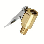 Brass Locking Nozzle Tire Air Chuck Clip Adapter - Automotive Grade for Efficient Inf alternate view