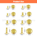 100sets 5mm-15mm Metal Round Rivet Single Cap Rivets Studs for DIY Leather Craft Bag alternate view
