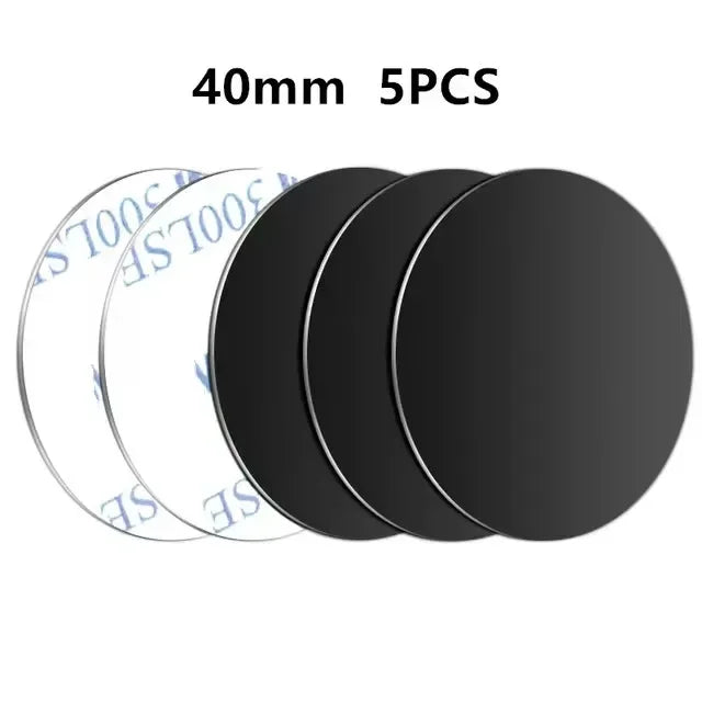 Iron Metal Plate Disks for Magnetic Car Phone Holder, 10 Pcs close-up view