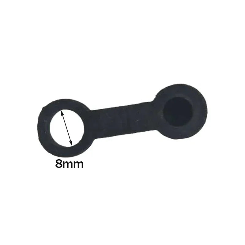 10Pcs 8mm Car Brake Pump Dust Cap Oil Drain Screw Cap Brake Caliper Bleed Nipple Black S detail view
