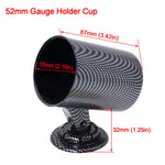 52mm 8-in-1 Car Gauge Set | Water Temp Oil Temp Oil Pressure Voltmeter Vacuum Tachomet close-up view