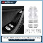 Tesla Model 3 Y Window Lifter Switch Trim Cover | ABS Button Sticker