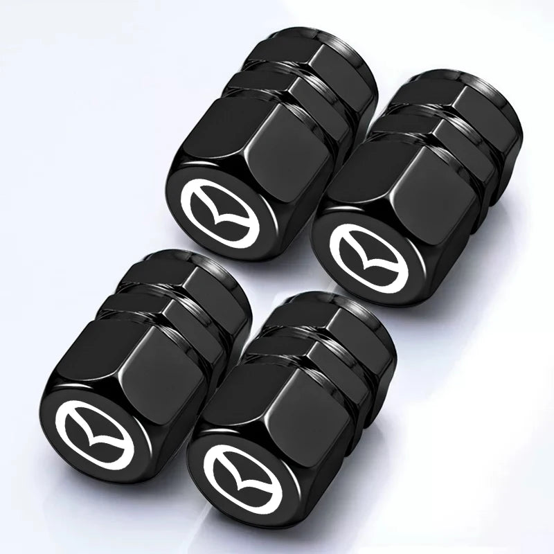 4Pcs Car Wheel Valve Stem Caps | For Mazda 3 CX5 CX30 MX5 CX3 CX9