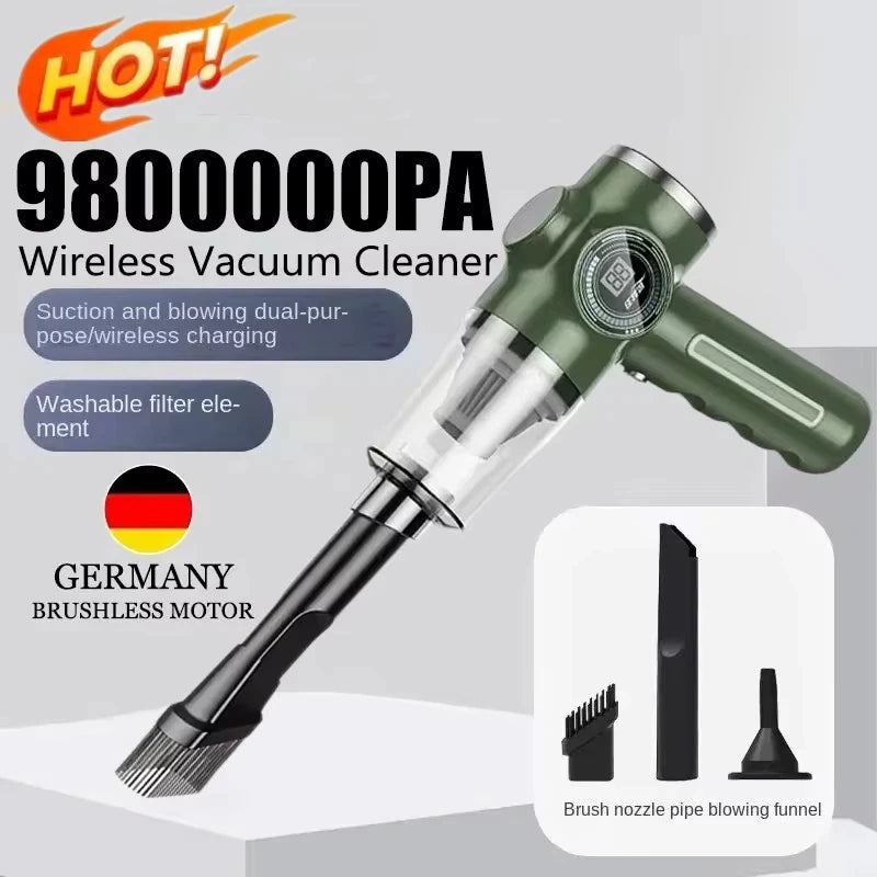 30000PA Wireless Car Vacuum Cleaner | Handheld Cordless for Auto and Home