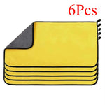 1/2/3/6/10pcs 30X60cm Microfiber Car Cleaning Towels Soft Quick Drying for Windows Mir close-up view