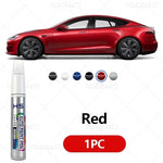 Tesla Model 3 Y X S Scratch Repair Paint Pen | Pearl White & Deepsea Blue Touch Up close-up view