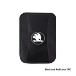 For Skoda Car Armrest Mat Center Console Arm Rest Protection Cushion Kamiq Karoq Octavia 2 3 Rapid Scala Kami Fabia VII VRS