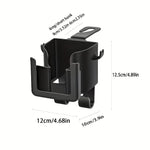 Car Seat Backrest Storage Rack with Cup Holder and Hooks | Space-Saving Car Organiz additional angle