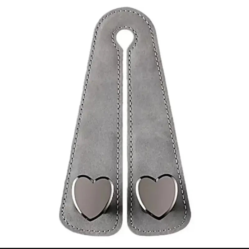 Heart Shape Metal Car Headrest Hooks 2 in 1 Leather Hanger lifestyle view