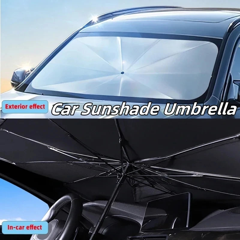 Foldable Car Windshield Sun Shade Umbrella detail view