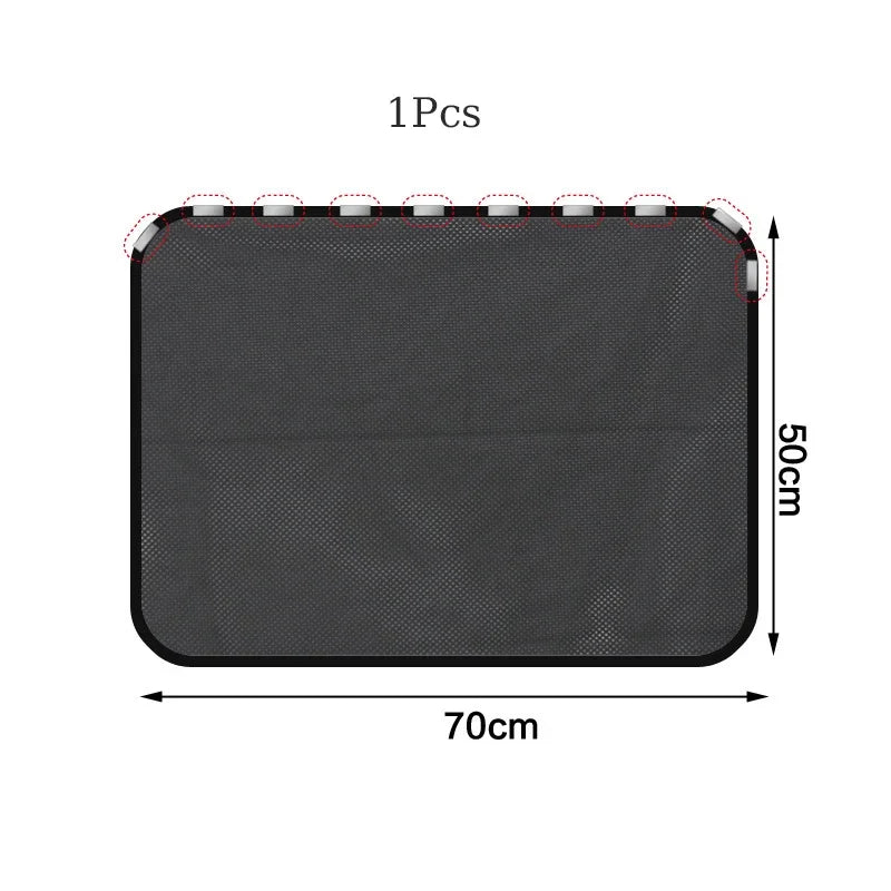 Magnetic Car Window Sunshade Cover | UV Protection Mesh Curtain for Side and Rear Window detail view