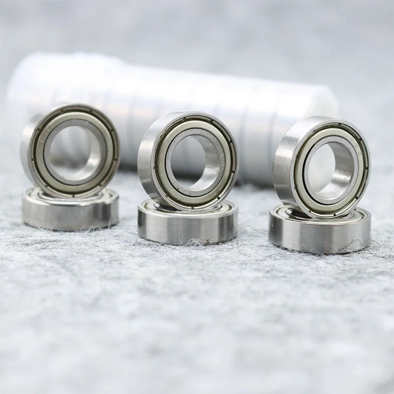 Miniature Deep Groove Carbon Steel Bearing 2mm-12mm Bore Metal Sealed close-up view