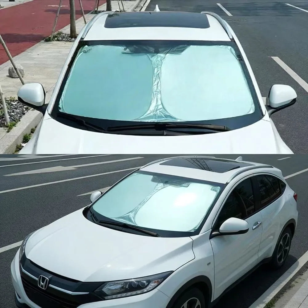 Foldable Car Windshield Sunshade | UV Protection & Heat Insulation lifestyle view