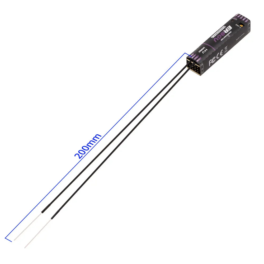 Radiomaster ER8GV 8CH PWM CRSF ExpressLRS Receiver For Fixed-wing Aircraft Gliders close-up view