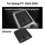 For Xpeng P7+ 2024-2026 Car Central Armrest Storage Box Wireless Charging Silicone Pa alternate view